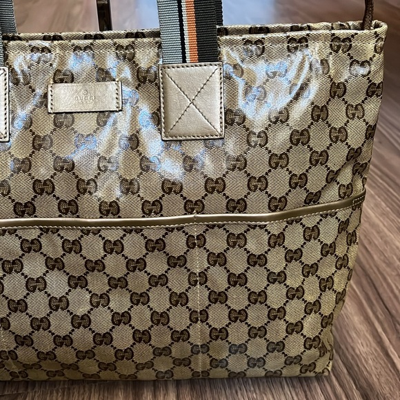 A309- 💯%authentic Gucci crystal shoulder bag - Picture 6 of 16